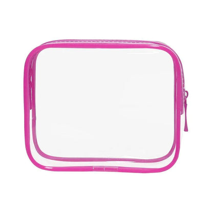 4pcs Durable PVC Cosmetic Bags Easy to Clean Multiple Sizes and Colours 9 Shades - 4pcs-Yellow