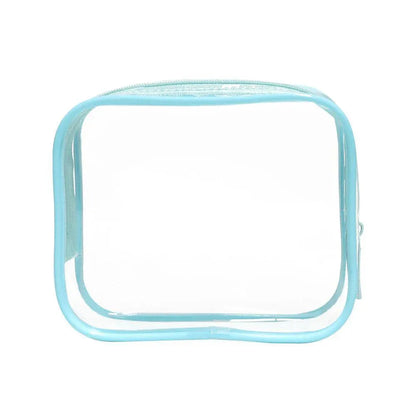 4pcs Durable PVC Cosmetic Bags Easy to Clean Multiple Sizes and Colours 9 Shades - 4pcs-Yellow