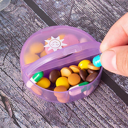 7 Day Weekly Case Dispenser Medicine Tablet Organizer Storage Container Pill Box - Colourful