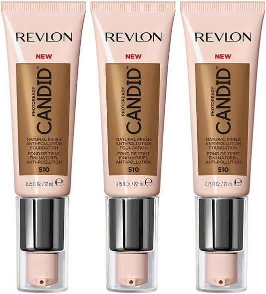 Revlon PhotoReady Candid foundation tubes, shade 510 Capuccino, 0.25 fl oz each