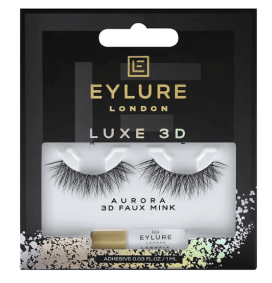 Eylure London Luxe 3D Aurora faux mink lash set in retail box