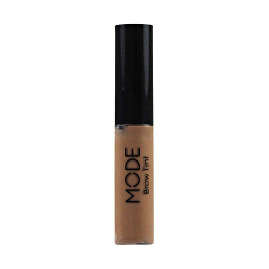 Blonde eyebrow tint in squeeze tube, beige liquid with black cap