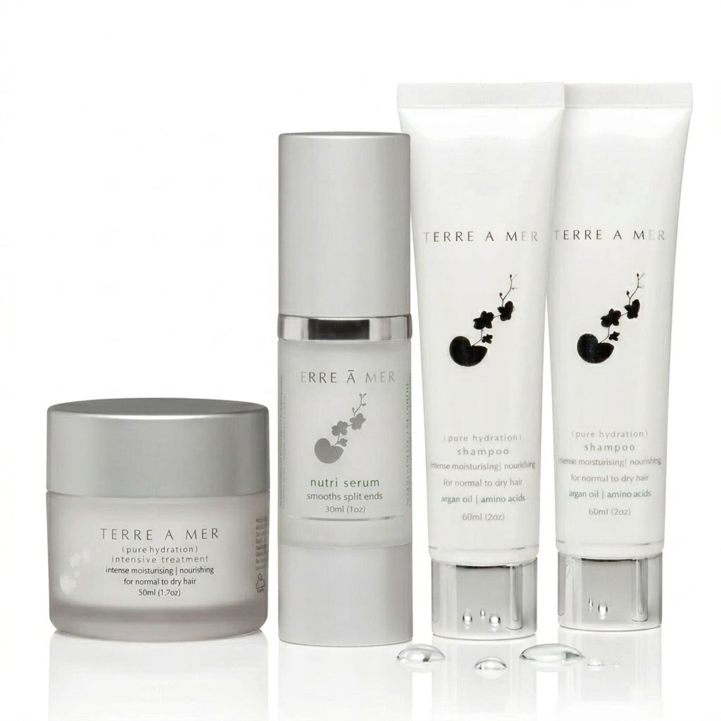 TERRE A MER Pure Hydration Moisture Keratin Aftercare (Travel Hair Repair Kit)