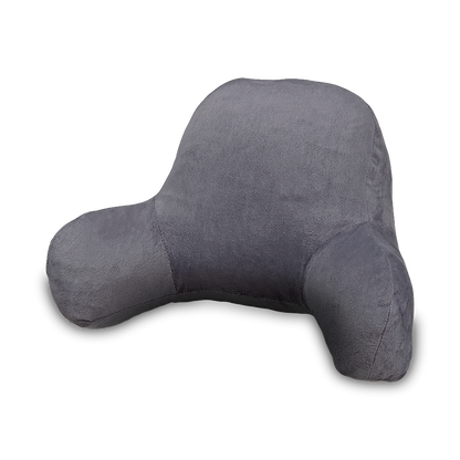 52cm Reading Pillow Back Rest Lumbar Support Arm Seat Cushion Lounger In Dark Grey For Comfortable Relaxation