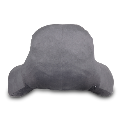 52cm Reading Pillow Back Rest Lumbar Support Arm Seat Cushion Lounger In Dark Grey For Comfortable Relaxation