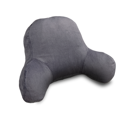 52cm Reading Pillow Back Rest Lumbar Support Arm Seat Cushion Lounger In Dark Grey For Comfortable Relaxation