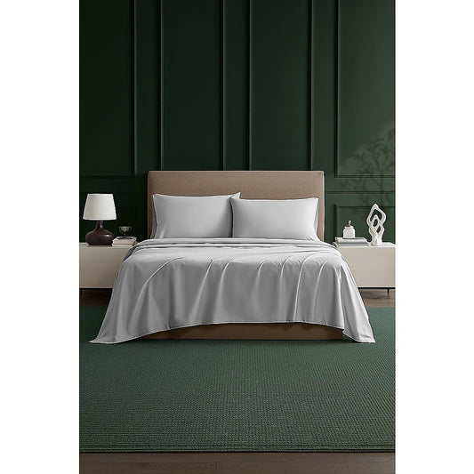 Double Bed Sheet Set – 1800 Series Microfiber, Deep Pocket, Soft & Breathable, White