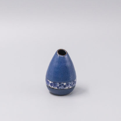 Vase Pinecone 10H Indigo Yuzen