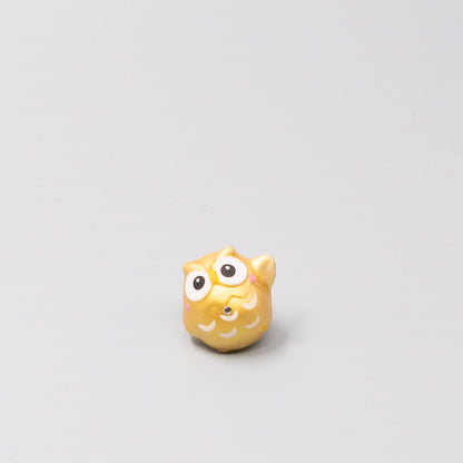 Okimono Lucky Gold Owl