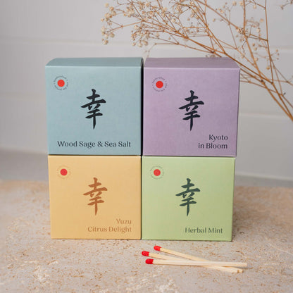 Candle Herbal Mint White Ceramic 180g