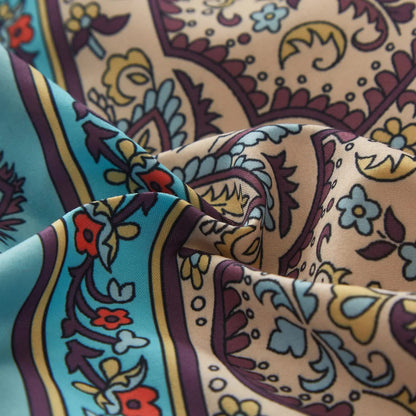 Boho Glow Teal Bedding – 3‑Piece Comforter Set for Relaxed Spaces