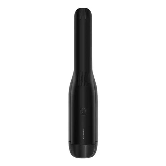 Black 2-in-1 wireless USB hair curler and flat iron
