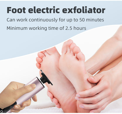 Rose Gold Professional 2-in-1 Electric Foot Callus Remover and Manicure Kit - 9 Speeds Rechargeable Electronic Foot File with LCD Display - Professional Pedicure Tool for Dead Skin and Nail Care
