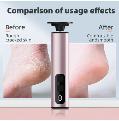Purple Professional 2-in-1 Electric Foot Callus Remover and Manicure Kit - 9 Speeds Rechargeable Electronic Foot File with LCD Display - Professional Pedicure Tool for Dead Skin and Nail Care