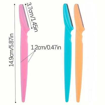 40-Piece Eyebrow Razor & Dermaplaning Tool Set(Pink)