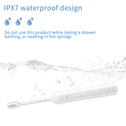 Electric Toothbrush with Ultra-Soft Gum Guard Brush Heads - IPX7 Waterproof, Ergonomic Design(blue)