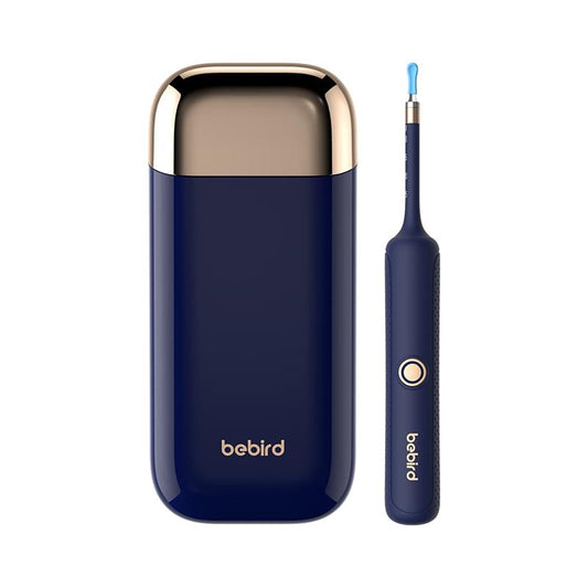 Blue ear cleaning endoscope kit with handheld probe and storage case