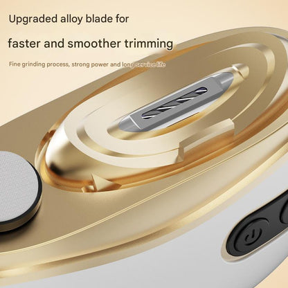 Electric Nail Clipper & Grinder - 2-in-1 Automatic Trimmer with 2 Speeds, Type-C Charging, Safe for All Ages(Gray)