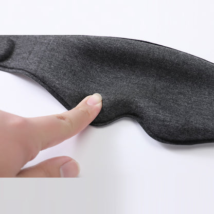2pcs 3D Contour Blackout Sleep Mask - Ergonomic Eye Mask, Provides Total Darkness and Comfortable Sleep, Adjustable Strap(black)