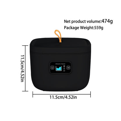 Professional Ultrasonic Cleaner with UV Light - 45000Hz for Dentures, Retainers, Jewelry & More(black)