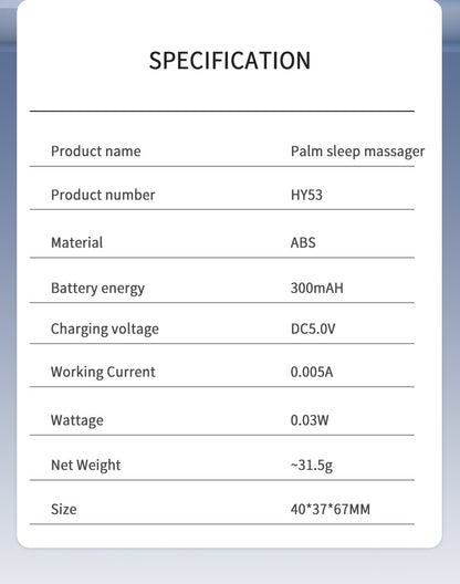 Handheld Microcurrent Sleep Aid Device - USB Rechargeable Pulse Massager for Relaxation & Deep Sleep(green)
