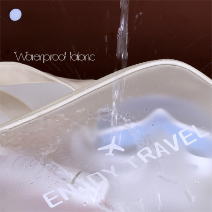 Black Waterproof Wet Dry Separation Travel Bag - Gym, Beach, Swim, Sports Tote with Shoe Compartment(Filming props are not included)