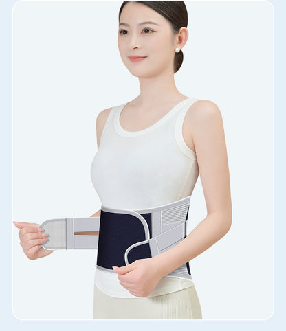 Size XL Grey Wide Breathable Lumbar Support Belt  – Adjustable Back Brace for Pain Relief & Posture Correction