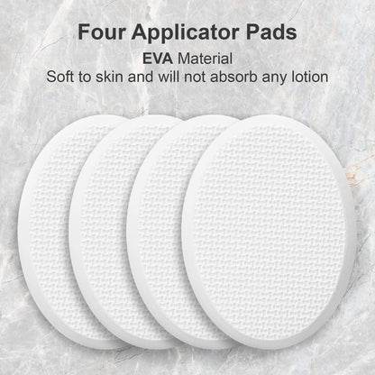 Long Handle Bath Gentle Body Scrubber Set - Non-Slip Grip Back Brush with 4 EVA Exfoliating Sponge Heads