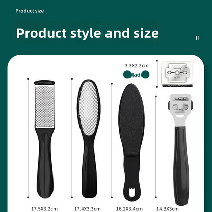 27 Piece Professional Pedicure Foot Care Kit Stainless Steel Callus Remover Heel Rasp and Manicure Set for Dead Skin Removal Home Salon Tools