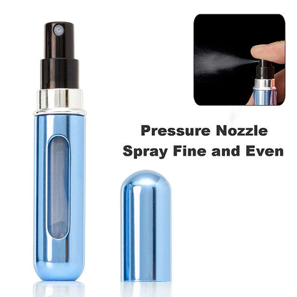 5-Pcs Purple 5ml Refillable Perfume Atomizer Portable Bottom Fill Travel Spray Bottle for Fragrance and Aftershave Australian Travel Essential
