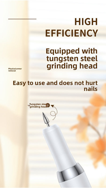 Electric Nail Drill Machine Cordless Portable E-File Kit with Charging Base LED Display 3 Speeds 15000RPM for Gel Polish Acrylic Removal Manicure Pedicure Home White