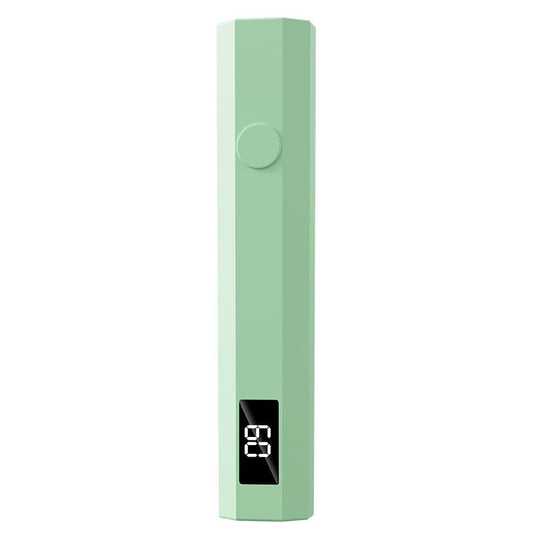 Green mini handheld LED/UV manicure light with digital display