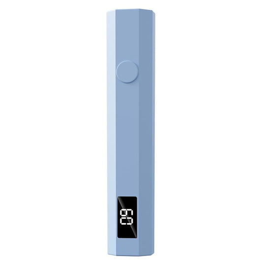 Blue mini handheld UV/LED manicure light with digital display
