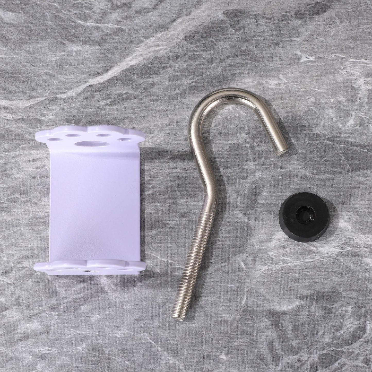 Macaron Paw Table Side Hook 2-Piece Set Adjustable Desk Hanging Clamp No-Drill Portable Bag Hook Light Purple