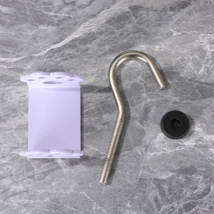 Macaron Paw Table Side Hook 2-Piece Set Adjustable Desk Hanging Clamp No-Drill Portable Bag Hook Light Purple