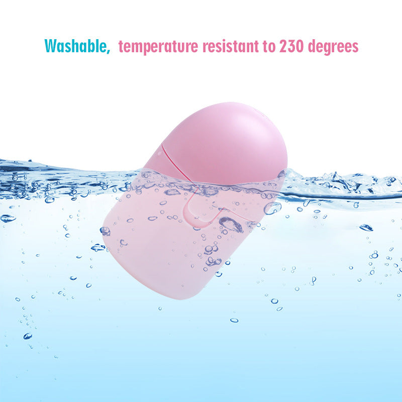 2PCS Reusable Medical Grade Silicone Menstrual Cup(S Size) & 2PCS Matching Sterilizer Box - Microwave Safe Disinfector Case, Heat Resistant 130°C (White Set)