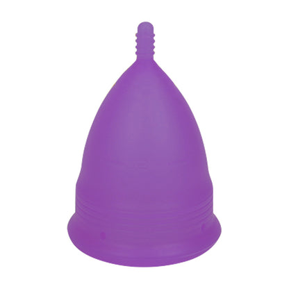 2PCS Reusable Medical Grade Silicone Menstrual Cup(S Size) & 2PCS Matching Sterilizer Box - Microwave Safe Disinfector Case, Heat Resistant 130°C (Purple Set)