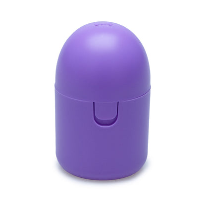 2PCS Reusable Medical Grade Silicone Menstrual Cup(S Size) & 2PCS Matching Sterilizer Box - Microwave Safe Disinfector Case, Heat Resistant 130°C (Purple Set)