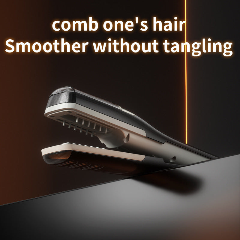 Black Cordless Automatic Split End Hair Trimmer - High-Speed Double-Sided Blade, Visible Trimming Window & Large Opening
