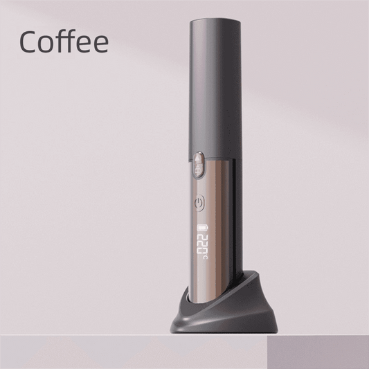2-in-1 wireless hair styler brush with ceramic barrel and charging base