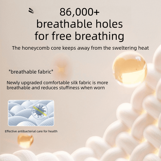 Breathable neck brace with honeycomb ventilation holes design