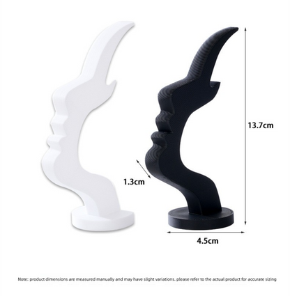 2-Pack Black Desktop Eyeglass Holder – Minimalist Design for Home or Office, Stable Display Stand with Rounded Base
