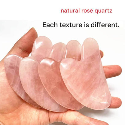 2-piece Green Natural   Gua Sha Facial Tool - Hand-Polished Stone Massage Board for Face and Neck, Cooling Skincare Ritual, Easy Daily Use, Gift Ready