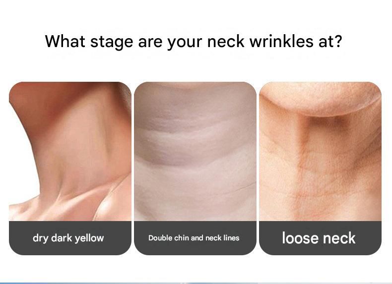White Neck and Face Massager - 3 Colour Light Therapy, EMS Microcurrent, Vibration & Heat - Rechargeable Anti-Ageing Device for Wrinkles, Neck Lines, Jawline & Skin Tightening - Portable Home Beauty Tool