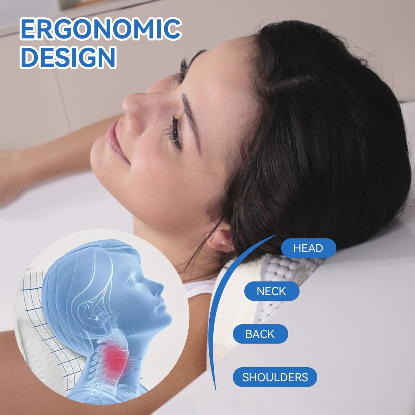 Suction Cup Bath Pilllow