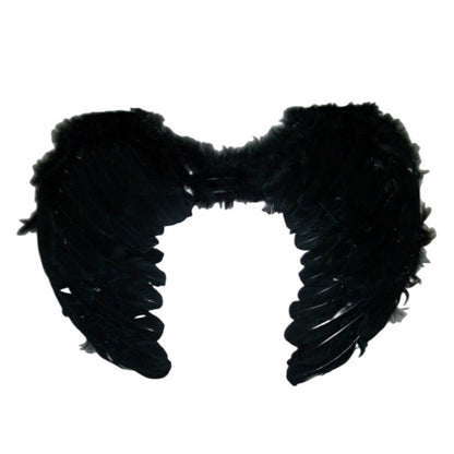 Large feather angel wings assorted colours - White