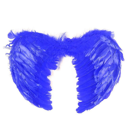 Large feather angel wings assorted colours - Red