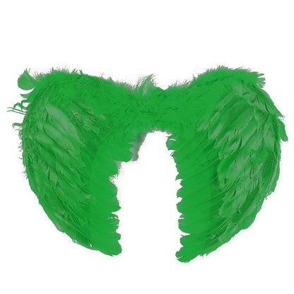 Large feather angel wings assorted colours - Red