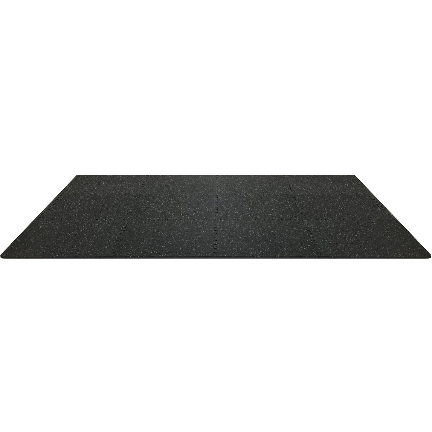 12 PCS 14 mm Thick Gym Floor Mats, 24" x 24" EVA Foam & Rubber Top Interlocking Workout Floor Mats with 4.5 m² Coverage, Waterproof Exercise Puzzle Flooring for Gym, Home, Garage, Basemen