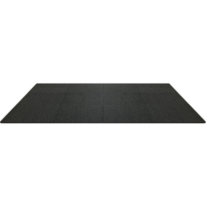 12 PCS 14 mm Thick Gym Floor Mats, 24" x 24" EVA Foam & Rubber Top Interlocking Workout Floor Mats with 4.5 m² Coverage, Waterproof Exercise Puzzle Flooring for Gym, Home, Garage, Basemen